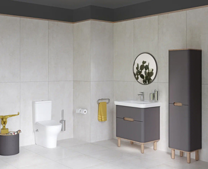 Комплект напольного унитаза Serenada, сиденье микролифт, механизм 3/6 л Комплект напольного унитаза Serenada, сиденье микролифт, механизм 3/6 л