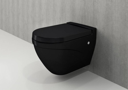 Чаша унитаза подвесного Bocchi Taormina Arch 1012-004-0129 черная матовая Чаша унитаза подвесного Bocchi Taormina Arch 1012-004-0129 черная матовая