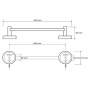 Полотенцедержатель 655 мм
