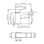 Раковина Bronze De Luxe 40х40 1063 Раковина Bronze De Luxe 40х40 1063