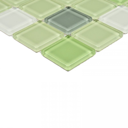 Мозаика стеклянная Soft mix (чип 4*25*25) 300*300(22шт.-1.98м2), м2