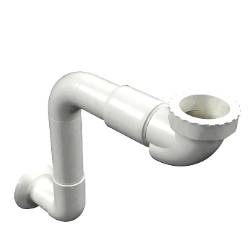 Сифон для умывальника и биде EXCELLENT с трубой (белый)