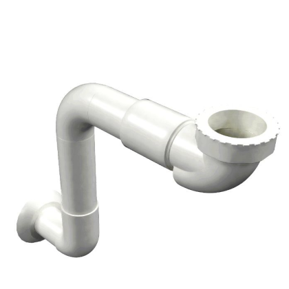 Сифон для умывальника и биде EXCELLENT с трубой (белый)