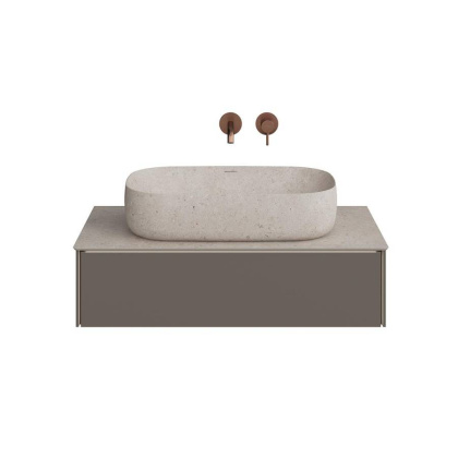 Тумба MAGICA подвесная 90, 1 ящик, вечерний серый матовый                          Тумба MAGICA подвесная 90, 1 ящик, вечерний серый матовый