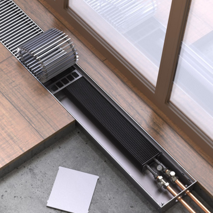 Конвекторы отопления Бриз В TURBO Нерж 24V 260х120х1000 (базовое исполнение)