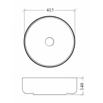Раковина LV204 Corian DELMAR 41,5*14см Раковина LV204 Corian DELMAR 41,5*14см