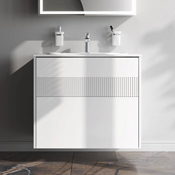 База под раковину с 2 ящиками, 68,5х80,2х48,9 см, белая, M8FFUX0802WM