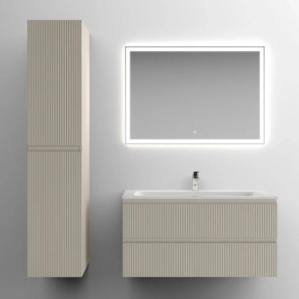 Тумба подвесная SANCOS Snob T 995х445х500, c двумя ящиками оснащенными доводчиками, Beige Soft , арт.SNT100CE