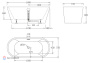 Акриловая ванна без перелива BELBAGNO BB71-1600-W0, 1600x750x600 Акриловая ванна без перелива BELBAGNO BB71-1600-W0, 1600x750x600