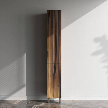 Шкаф-перал, напольный, левый, 30 см, двери, push-to-open, орех M90CSL0306HF