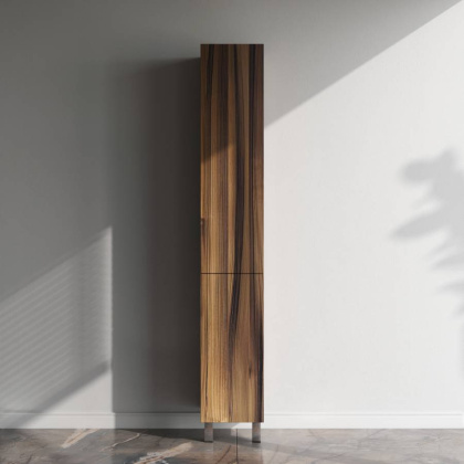 Шкаф-перал, напольный, левый, 30 см, двери, push-to-open, орех M90CSL0306HF