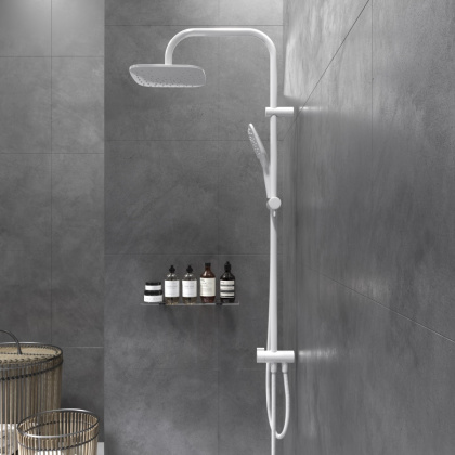 DX978200200 Origin Evo, душ. система: верхний душ 230мм, ручн.душ 120мм, 3 режима, штанга 1010мм, Бе DX978200200 Origin Evo, душ. система: верхний душ 230мм, ручн.душ 120мм, 3 режима, штанга 1010мм, Бе