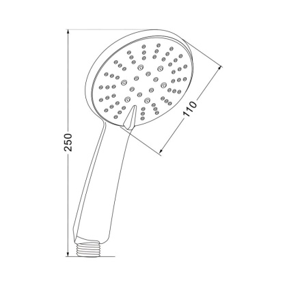 Лейка для душа  D125 Лейка для душа  D125