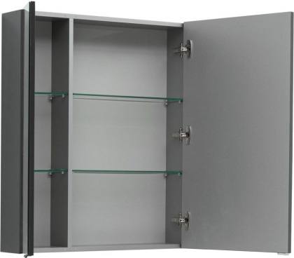 Зеркальный шкаф Aquanet Алвита 80 серый антрацит