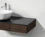 Модуль 120 см под раковину с выдвижным ящиком, правосторонний, темный вяз
