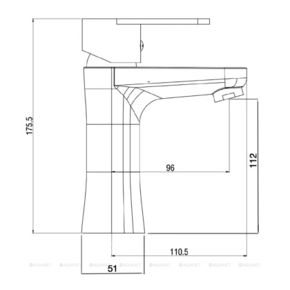Смеситель для раковины OneLife P05-021cr полимерный Смеситель для раковины OneLife P05-021cr полимерный