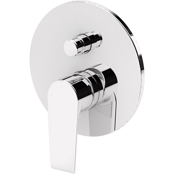 NAUTIC-VDIM-01 Встраиваемый однорычажный смеситель с переключателем на 2 выхода, исполнение хром