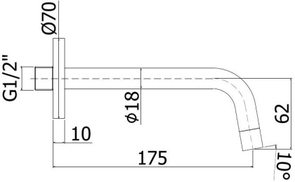 Излив Paffoni Light ZBOC045NO Излив Paffoni Light ZBOC045NO