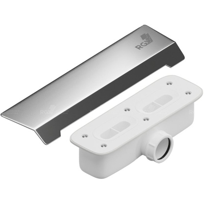 Сифон со стальной накладкой RGW S-015 хром к поддону STA, RGW 502411015-01