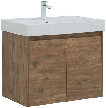Тумба под раковину Aquanet Nova Lite 75 дуб рустикальный (2 дверцы) Тумба под раковину Aquanet Nova Lite 75 дуб рустикальный (2 дверцы)