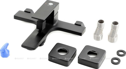 Смеситель для ванны/душа Orange Lutz M04-100b матовый черный