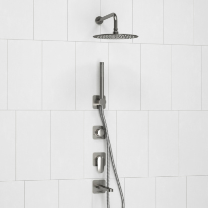 A1451.273.274.097.121.275.100.276 Встраиваемый комплект для ванны с верхней душевой насадкой, лейкой