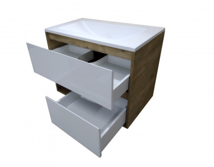 Комплект мебели Monaco Wood 800х480 подвесной 2 ящика (ШхГхВ) 798х476х607