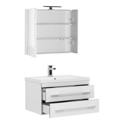 Мебель для ванной Aquanet Верона NEW 75 белый (подвесной 2 ящика)