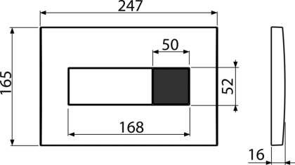 Cенсорная кнопка управления для скрытых систем инсталляции, белый (подключение к аккумулятору)