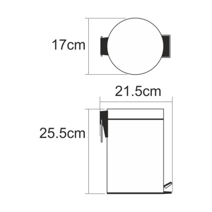 K-633WHITE Ведро 3L K-633WHITE Ведро 3L