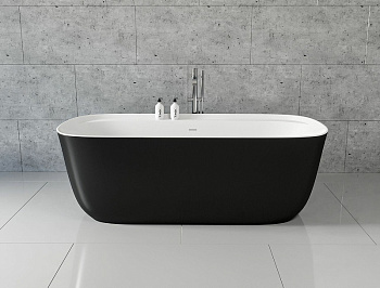 Акриловая ванна Aquanet Family Fine 170x78 95778 Gloss Finish (панель Black matte)