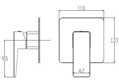 Смеситель для душа скрытого монтажа OMNIRES PARMA PM7445CR (хром)