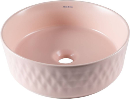 Раковина накладная Allen Brau Fantasy Romb 36 4.11033.SM розовый Раковина накладная Allen Brau Fantasy Romb 36 4.11033.SM розовый
