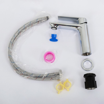 COMFORT-LS-01-W0 Смеситель для раковины однорычажный, без донного клапана, хром