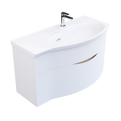 Тумба RIVA 100 см правая, белая матовая RV.100Rh\WHT.M