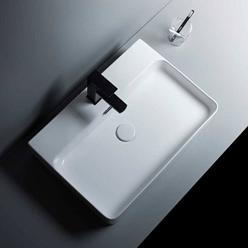 Раковина керамическая Vincea VBS-303, 600*420*130 накладная, цвет белый Раковина керамическая Vincea VBS-303, 600*420*130 накладная, цвет белый