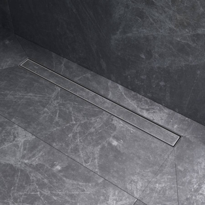 W01SC-U11-080-04SB MasterFlow Трап для душа линейный универс затвор Tile 80см цвет сталь мат