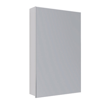 Шкаф зеркальный Lemark UNIVERSAL 50х80см 1 дверный, петли слева, цвет корпуса: Белый глянец