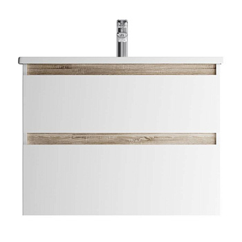 M85AFHX0802WG X-Joy, База под раковину, подвесная, 80 см, 2 ящика, Белый глянец