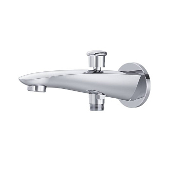 F8070100 Like, излив на ванну 175 мм с переключателем на душ, Хром, шт. F8070100 Like, излив на ванну 175 мм с переключателем на душ, Хром, шт.