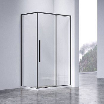Душевой уголок Slim-N VSR-4SN8013CLB, 1300*800, черный, стекло прозрачное Душевой уголок Slim-N VSR-4SN8013CLB, 1300*800, черный, стекло прозрачное