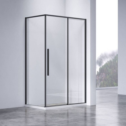 Душевой уголок Slim-N VSR-4SN9011CLB, 1100*900, черный, стекло прозрачное Душевой уголок Slim-N VSR-4SN9011CLB, 1100*900, черный, стекло прозрачное