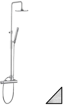 Душевая стойка Paffoni Master Top King ZCOL621KLIGST сталь