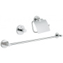 Набор аксессуаров GROHE Essentials (3 предмета), хром (40775001)