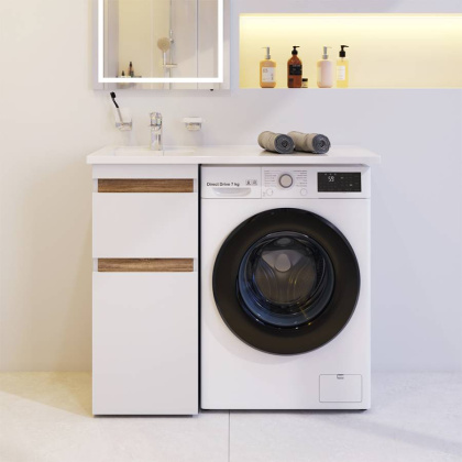 M85AFSX0402WG X-Joy, База под столешницу для стиральной машины, напольная, 40 см, 2 ящика, Белый гля