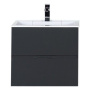 Тумба с раковиной Aquanet Алвита 60 серый антрацит