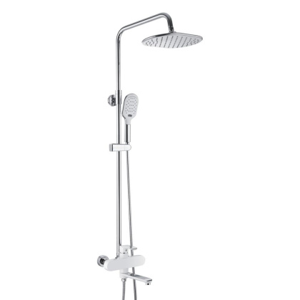 Душевая система латунь белый/хром R2136F