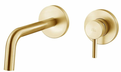 Смеситель для раковины Paffoni Light LIG105HGSP70 (с внутренней частью) золото медовое брашированное Смеситель для раковины Paffoni Light LIG105HGSP70 (с внутренней частью) золото медовое брашированное