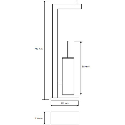 Стойка с держателем туалетной бумаги и ёршик