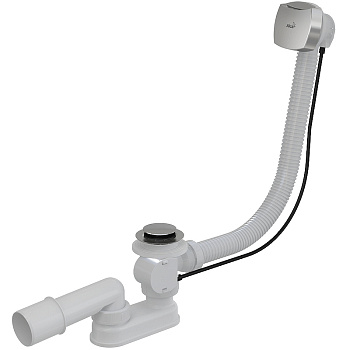 Сифон для ванны автомат комплект металл, aрт. A55K NEW-RU-01